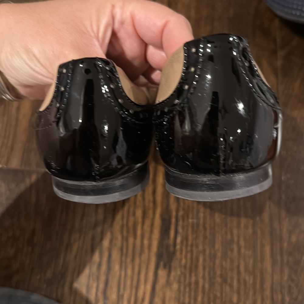 AGL Black and Tan Leather Flats size 7.5 - Picture 3 of 4